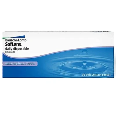 Abbildung von Bausch + Lomb SofLens daily disposable Tageslinsen, sphärische Kontaktlinsen, weich, 30 Stück BC 8.6 mm / DIA 14.2 4.75 Dioptrien