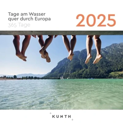 Abbildung von Tage am Wasser quer durch Europa KUNTH 365 Abreißkalender 2025: Tägliche Inspiration in Bild und Text. Kalender zum Aufhängen oder Aufstellen.