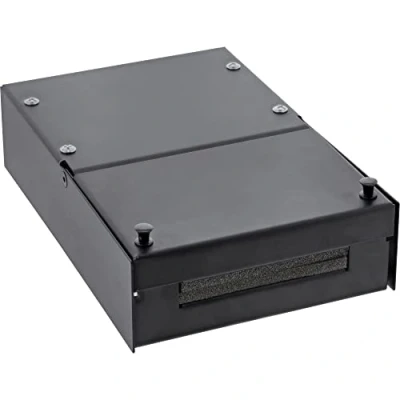 Abbildung von InLine 76202X Anschlussdose Aufputz für 4x Keystone RJ45 Buchse, Metall, schwarz