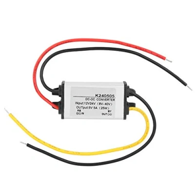 Abbildung von DEWIN Spannungswandler, DC 12V/24V zu 5V 5A Abwärtswandler Abwärts Stromversorgungsmodul für Auto LED Bildschirm Monitor Kamera Lüfter Wasserpumpe