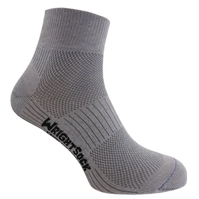 Abbildung von Wrightsock Coolmesh II Quarter Socke, Light Grey