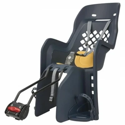 Abbildung von POLISPORT 8406500007 Joy 29&#039;&#039; Rücksitz für Fahrräder mit Rädern von 26&#039;&#039; bis geeignet Kinder einem Gewicht 9 22 kg Rahmenverankerung en Color Denim/Gelb
