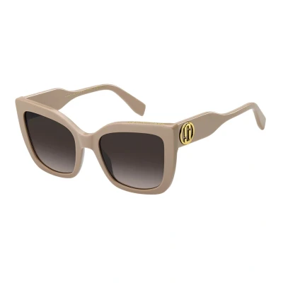Abbildung von MARC Jacobs Damen 811/S 10A/HA Gläser SONNENBRILLEN Acetat Beige Braun Quadratisch Normal Schattiert