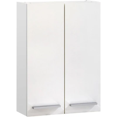 Abbildung von Saphir Hängeschrank Quickset 335 Badschrank 50 cm breit mit 2 Türen und Einlegeböden Badezimmer inkl. Türdämpfer, Griffe in Chrom Glanz