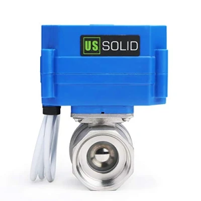 Abbildung von U.S. Solid 1&quot; Motorkugelhahn DN25 Edelstahl Elektrische Zonenventil, 9 24V AC/DC, 3 Drähte