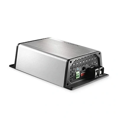 Abbildung von DOMETIC DCC 1212 20 Ladewandler von 12 V auf V, A, sorgt für optimalen Ladezustand der Versorger Batterie während Fahrt, einfache Anpassung an die meisten Batterietypen
