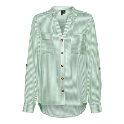 Abbildung von VERO MODA Grün Damen Bluse Vmbumpy L/S Shirt New WVN Ga Noos XS
