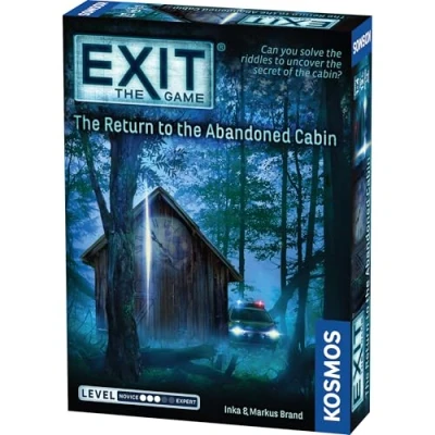 Abbildung von Thames &amp; Kosmos EXIT die Rückkehr in verlassene Hütte, Escape Room Kartenspiel, Familienspiele für Spieleabend, Brettspiele Erwachsene und Kinder, 1 bis 4 Spieler, ab 12 Jahren