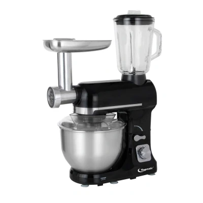 Abbildung von PKM 1800.1BG Schwarz Multifunktion Mixer 1800W Teigmaschine Fleischwolf
