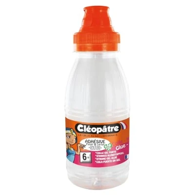 Abbildung von CLEOPATRA Bastelkleber ADHESIVE STARKER TRANSPARENTER BASTEL UND PAPIERKLEBER, LÖSUNGSMITT