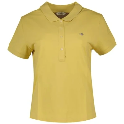 Abbildung von GANT SLIM Sheild CAP Sleeve Poloshirt, Damen, Größe: XL, Dusty yellow