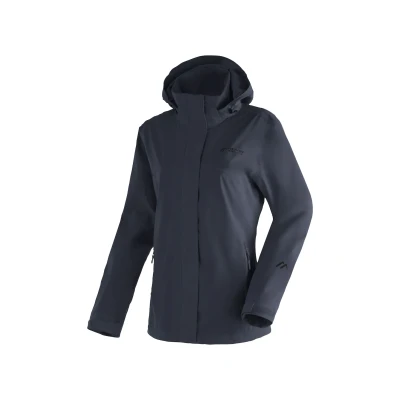 Abbildung von Maier Sports Outdoorjacke &quot;Metor rec W&quot;, Damen Regenjacke wasserdicht mit Kapuze, 2 Taschen außen, Innentasche