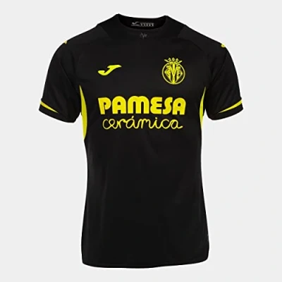 Abbildung von Villarreal CF Offizielles Match Shirt Dritte Ausstattung 22/23, hirt mit kurzen Armen, Unisex, Schwarz, S