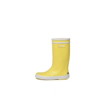 Abbildung von Aigle Lolly POP Unisex Gummistiefel für Kinder, Größe: 37, Jaune/blanc Schuhe