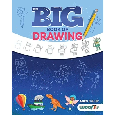 Abbildung von The Big Book of Drawing: Over 500 drawing Challenges for Kids and Fun Things to Doodle (How draw kids, Children&#039;s book) (Woo! Jr. Activities Books)