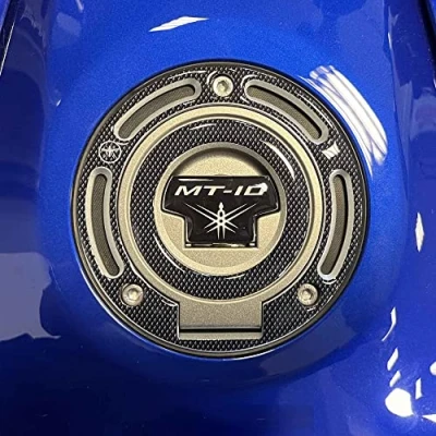 Abbildung von labelbike 3D Aufkleber aus Gelharz zum Schutz des motorrad Tankdeckels, kompatibel mit YAMAHA MT 10