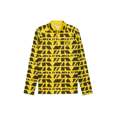 Abbildung von PUMA Borussia Dortmund Pre match Quarter Zip Top Men, Sport, Faster Gelb/Schwarz, XXL