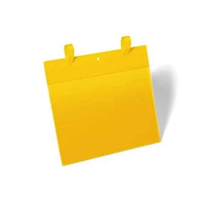 Abbildung von Durable Gitterboxtasche mit Laschen A4 quer, Packung à 50 Stück, Gelb, 175104