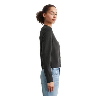 Abbildung von Marc O&#039;Polo Denim Regular Strickjacke, Damen, Größe: XXS, Dark grey melange