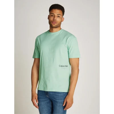 Abbildung von Calvin Klein OFF Placement LOGO Tshirt print, Herren, Größe: XXL, Lichen