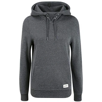 Abbildung von OXMO Owena Damen Kapuzenpullover Hoodie Pullover mit Kapuze, Größe:M, Farbe:Dark Grey Melange (1940071)
