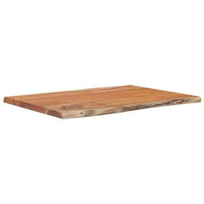 Abbildung von vidaXL Tischplatte, Holztischplatte mit Naturkante, Ersatztischplatte für Bartisch Beistelltisch Esstisch, Rechteckig Massivholz Akazie