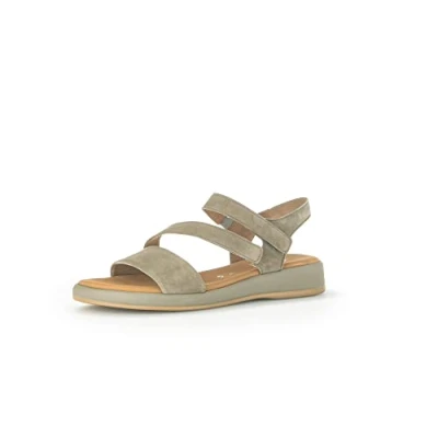 Abbildung von Gabor Damen Riemchensandalen, Frauen Sandalen,Moderate Mehrweite (G),Freizeitschuhe,offene Schuhe,Strandschuhe,bequem,Schilf,41 EU / 7.5 UK
