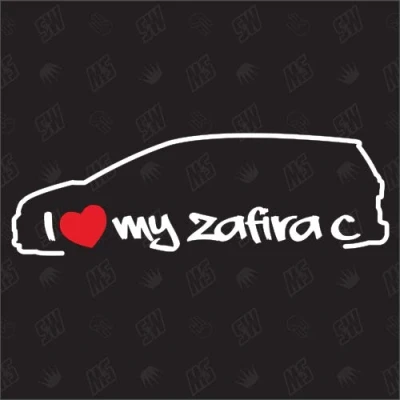 Abbildung von speedwerk motorwear I Love My Opel Zafira C Sticker,ab Bj 12