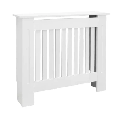Abbildung von ML DESIGN Heizungsverkleidung Heizkörperverkleidung aus MDF lackiert für Wohnzimmer Schlafzimmer, Zubehör Heizkörper, Heizungsabdeckung Landhausstil 78x19x82 cm Weiß