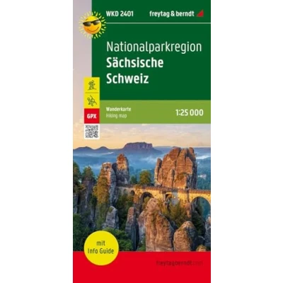 Abbildung von Nationalparkregion Sächsische Schweiz, Wanderkarte 1:25.000, mit Infoguide, freytag &amp; berndt, WKD 2401: Elbsandsteingebirge, wasserfest und reißfest, ... (freytag berndt Wander Rad Freizeitkarten)