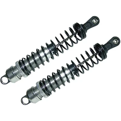 Abbildung von Reely 1:8 Aluminium Öldruckstoßdämpfer Titanium mit Federn Schwarz 126 mm 2 St.