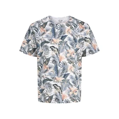 Abbildung von Jack &amp; Jones Jjebryan TEE O NECK Tshirt print, Herren, Größe: XS, White