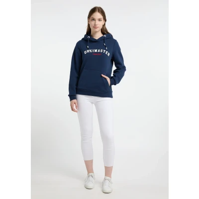 Abbildung von DREIMASTER Maritim Women&#039;s Hoodie L / Dunkelmarine 70% Baumwolle 30% Polyester