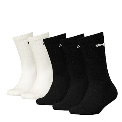 Abbildung von Puma Unisex Kinder Sport Kids&#039; (5 Pack) Socks, Black/White, 27 30 EU