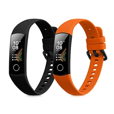 Abbildung von kwmobile 2x Sportarmband kompatibel mit HONOR Band 5 / 4 Armband Fitnesstracker Set aus TPU Silikon