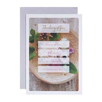 Abbildung von Hallmark General Thinking of You Karte Fotografisches traditionelles textbasiertes Design
