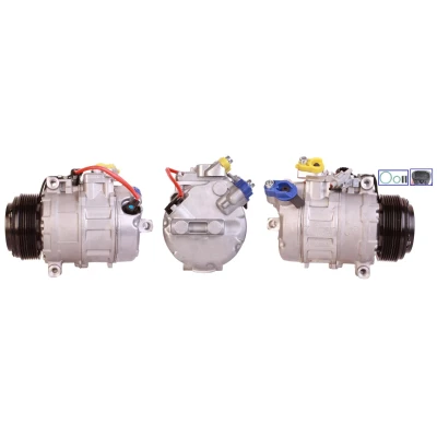 Abbildung von LUCAS ACP928 Kompressor PAG 46 R134a mit Dichtungen BMW: 5 Touring, Limousine, X5