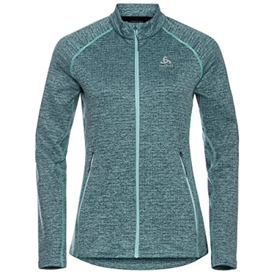 Abbildung von Odlo Damen Langarm Shirt mit Reißverschluss TENCIA, blue wing teal melange, XL