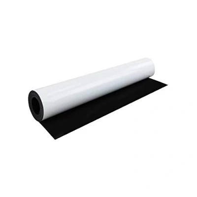 Abbildung von Ferroflex® Gloss White Flexible Eisenblech Für Wände und Die Erzeugung von Instantoberflächen Magneten An 620mm Breit 5M Länge
