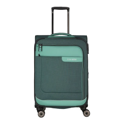 Abbildung von Travelite Viia 4w Trolley M 67 Eukalyptus Koffer mit 4 Rollen Weichgepäck