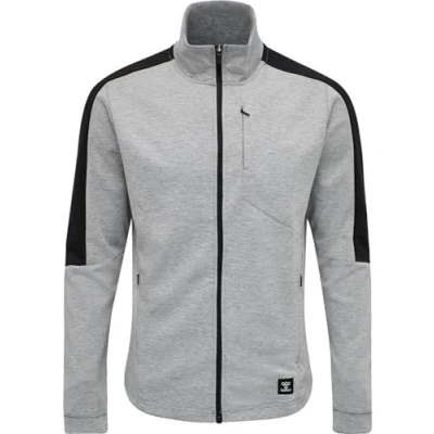 Abbildung von Hummel Hmltropper Sweatjacke, Herren, Größe: Small, Grey melange