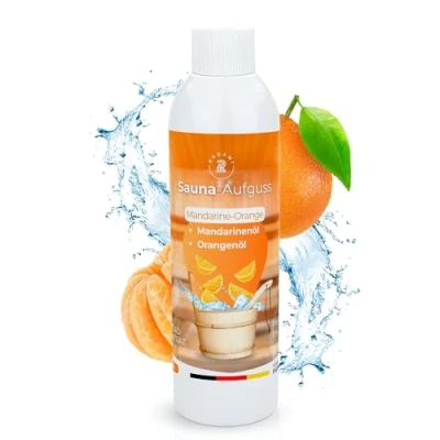 Abbildung von Radami Aufgusskonzentrat Saunaaufguss Sauna Konzentrat Mandarine Orange 250ml