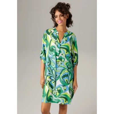Abbildung von Aniston CASUAL Sommerkleid, mit farbharmonischem, graphischem Druck