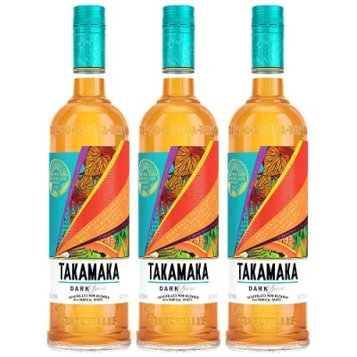 Abbildung von 3 Flaschen Takamaka Dark Spiced Premium spirit drink from seychelles a 0,7l (3 x 0,7l) 38% Vol.