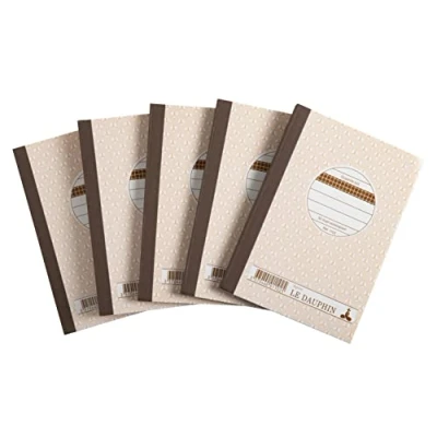 Abbildung von Le Delphin 12383D Durchschreibepapier, 5 x kariert, 50 Blatt, Format 14,8 10,5 cm, Lackdeckel