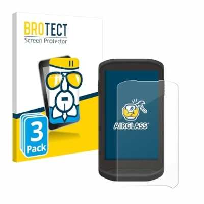Abbildung von BROTECT Schutzglas für Zebra TC25 (3 Stück) Schutzfolie Panzer Folie Glas [Extrem Kratzfest 9H, Anti Fingerprint, Ultra Transparent]