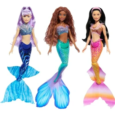 Abbildung von Mattel® Meerjungfrauenpuppe Mattel HND29 Disney Arielle Meerjungfrauen 3er Set