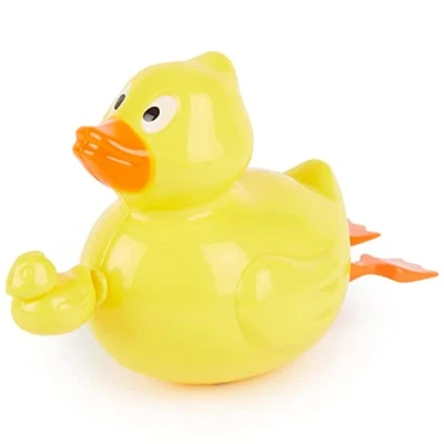 Abbildung von Bieco Badespielzeug Aufziehspielzeug Ente zum Baden Baby ab 1 Jahr Wasserspielzeug Süßes Enten Badewannen Spielzeug Aufziehen Gelbe als Planschbecken Badetiere