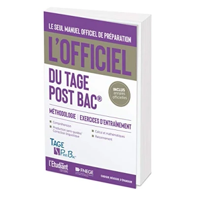 Abbildung von L&#039;officiel du TAGE POST BAC: Manuel officiel de préparation au test