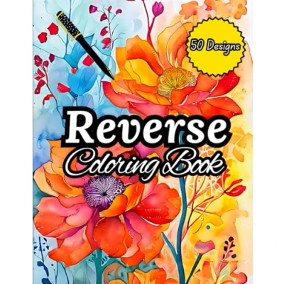 Abbildung von Reverse Coloring Book: Mini Book for Adults, kids, and teens Mindful Doodling Book(watercolor)
